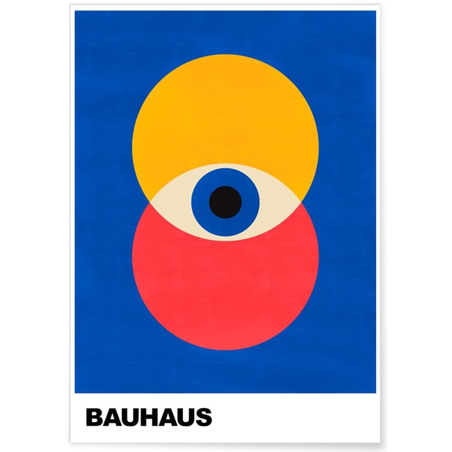 Affiche Bauhaus 43 Couleur blanc <span itemprop=