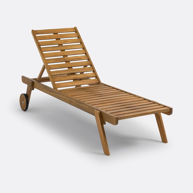 Bain de soleil enfant en acacia, Aksel acacia <span itemprop=