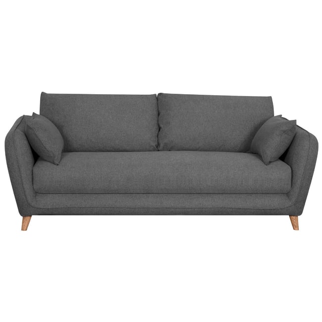 Canapé convertible scandinave 3 places avec matelas 10 cm CREEP - MILIBOO