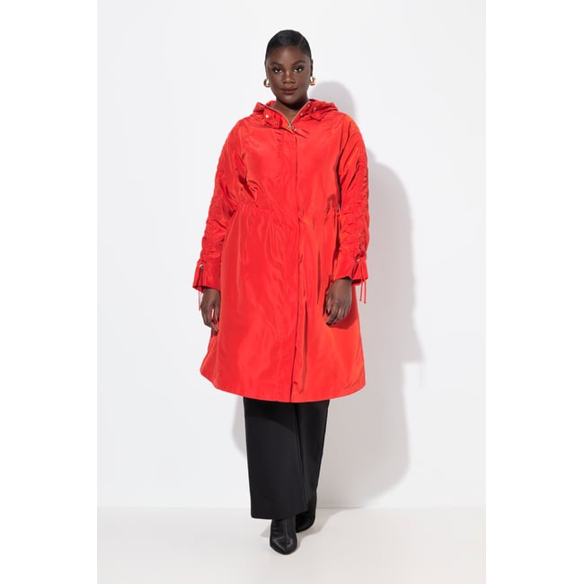 Manteau déperlant poivrons rouges <span itemprop=