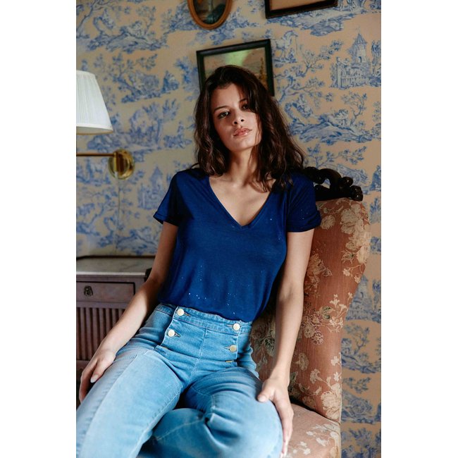 Tee shirt col v manches courtes ELVIE6 - LA PETITE ETOILE