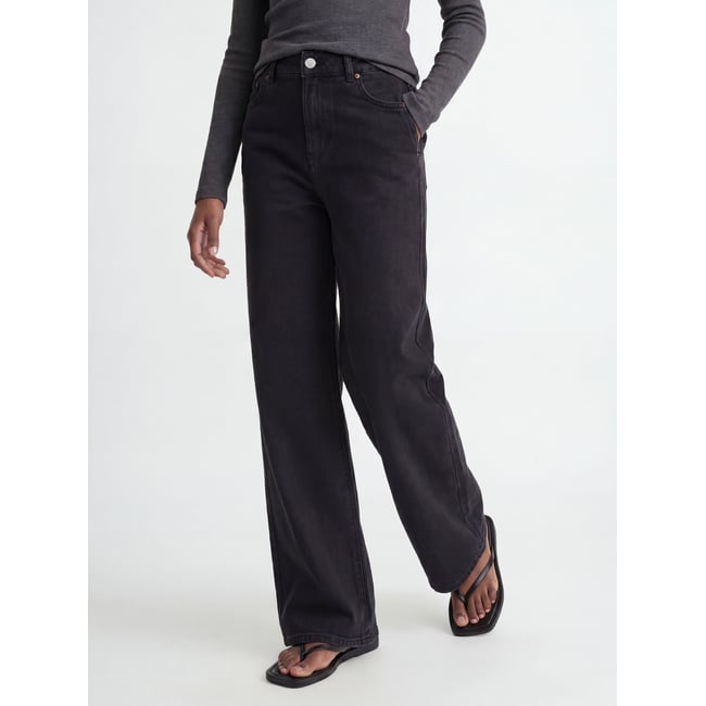Jean À Coupe Large black denim 1 <span itemprop=