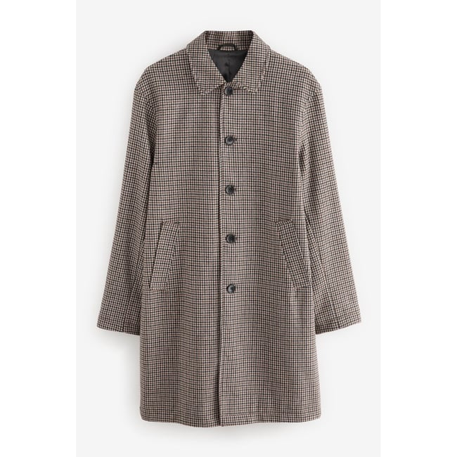 Manteau à carreaux marron <span itemprop=