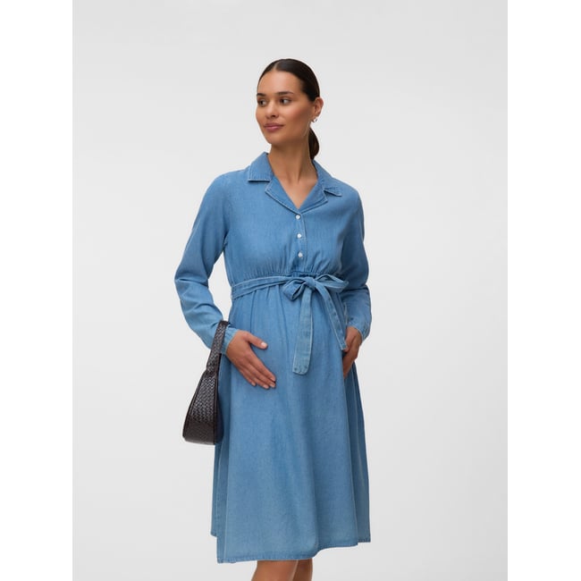 Robe En Denim medium blue denim <span itemprop=