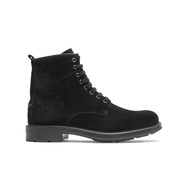 Boots croûte velours JIMMY 5 noir <span itemprop=