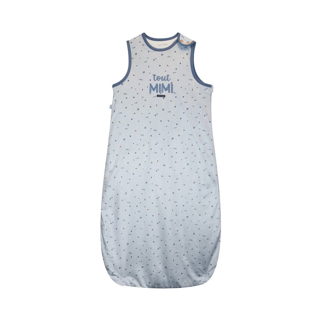 Gigoteuse 6/36m mabrouk velours doux sans manches bleu <span itemprop=