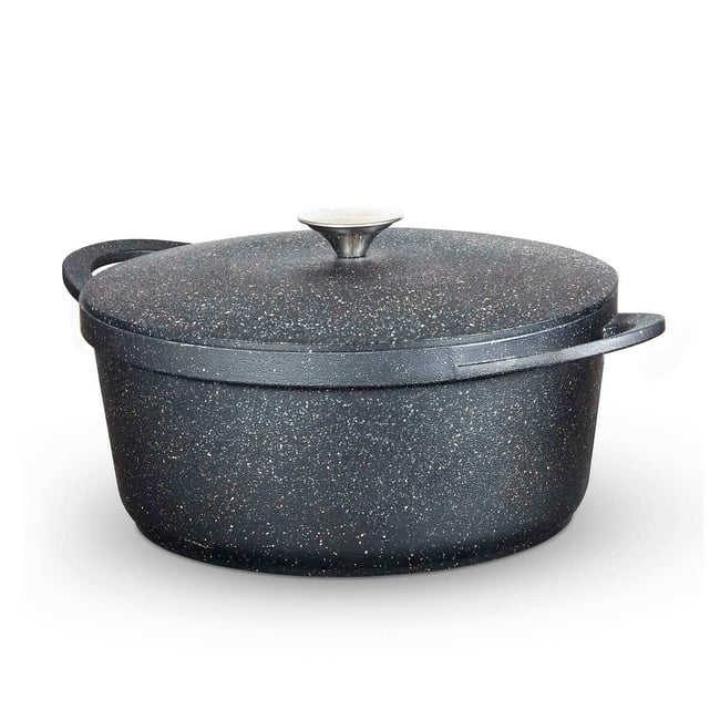 28cm Precision Casserole with Lid, black, TOWER
