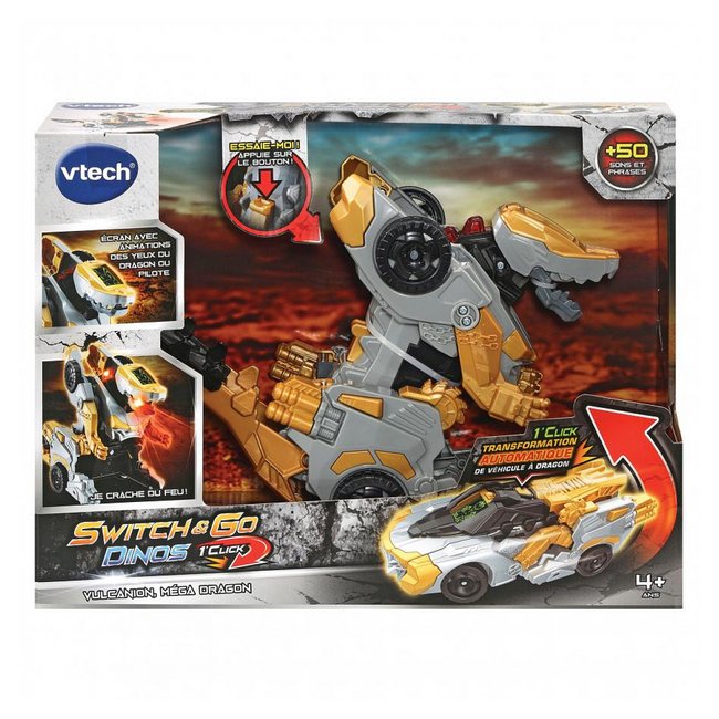 Switch  and  go dinos 1 click vulcanion lemega dragon - VTECH