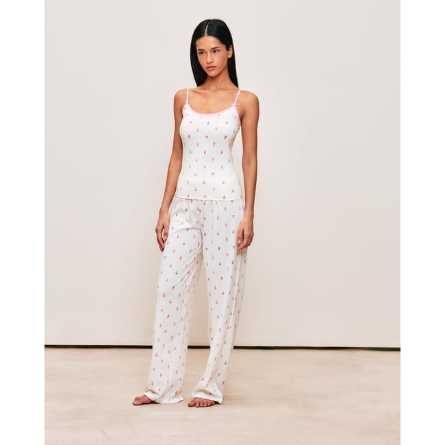 Pantalon en jersey à motif cerises SUMMERTOPIZ - UNDIZ