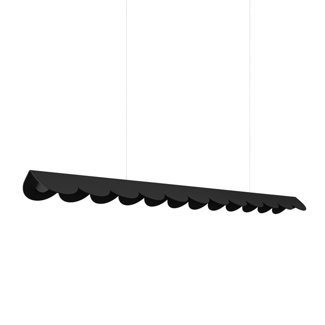 Suspension Aluminium Noir LED 1 Biscuit Couleur noir <span itemprop=