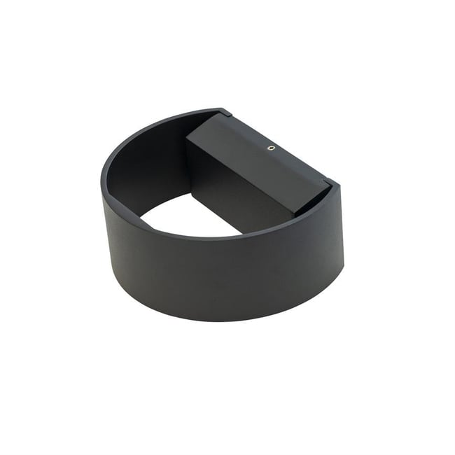 Applique d'extérieur CIRCLE Couleur noir mat <span itemprop=