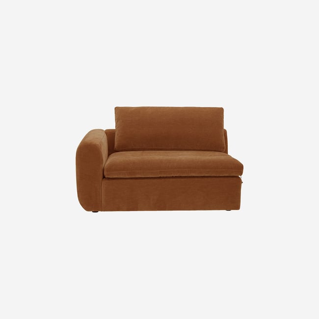 Module d'angle gauche 2 places en tissu AMERIA - HABITAT