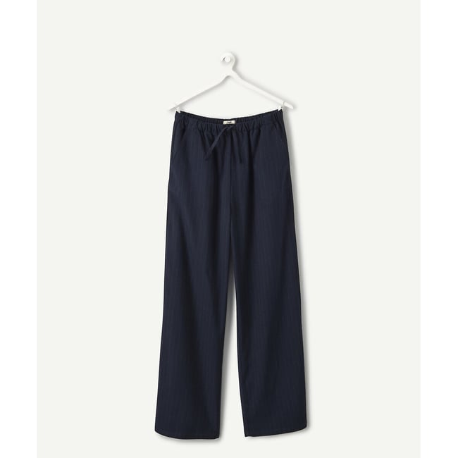 Pantalon large rayé rayé <span itemprop=