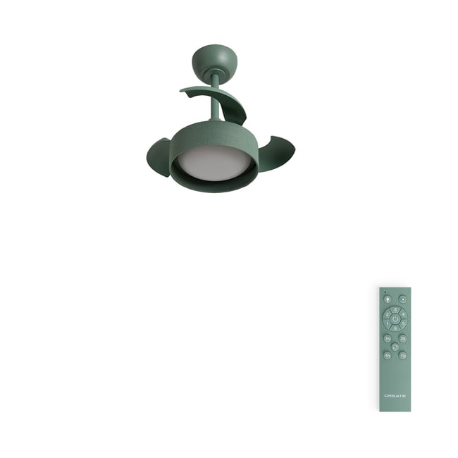 Ventilateur de plafond 40W avec lumière et télécommande WIND CLEAR LAMP sauge/sauge <span itemprop=
