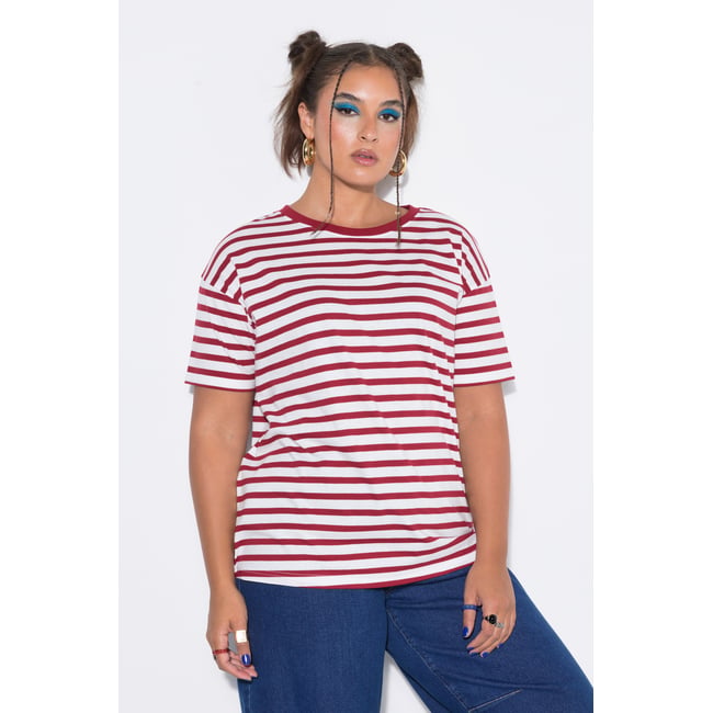 T-shirt oversize, motif à rayures - STUDIO UNTOLD