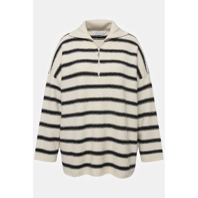 Pull Femme Manches Longues Blanc Cassé - Taille 44, Acrylique/laine, Occasion Très Bon état
