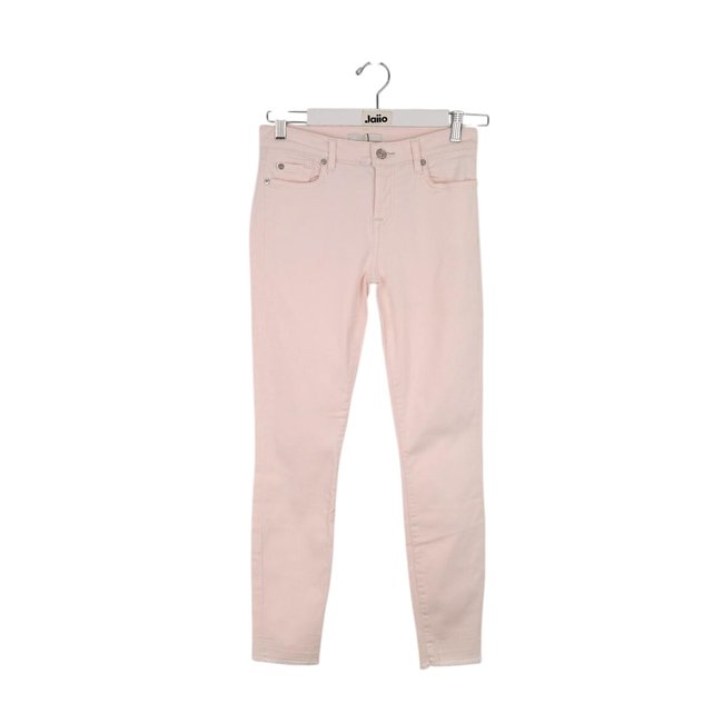 Jean slim en coton - Très Bon État rose <span itemprop=