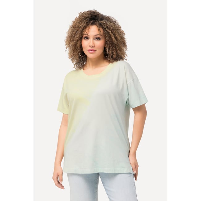 T-shirt à imprimé spray bleu turquoise <span itemprop=