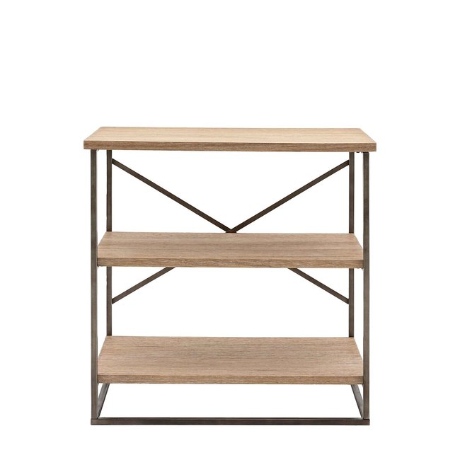 Brompton Wood & Metal Frame Shelving Unit, light wood, ÉDITÉ