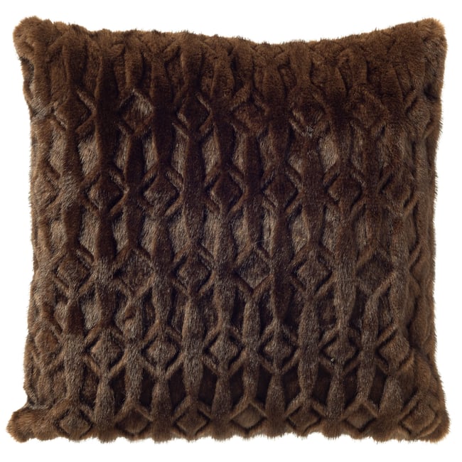 Coussin Mattheo marron foncé <span itemprop=