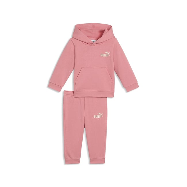 Sweatshirt and Joggers in Unbrushed Fleece, pink, PUMA