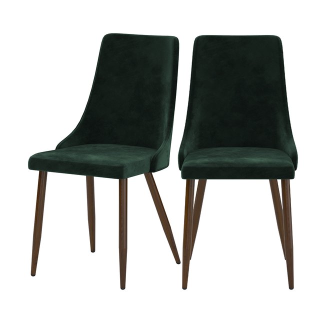 Lot de 2 chaises en velours - VINNI - RENDEZ-VOUS DÉCO