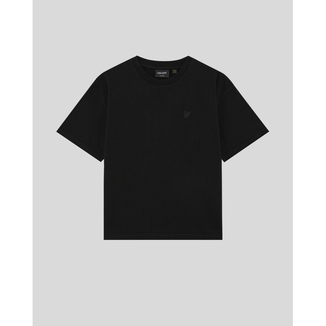 T-shirt épais décontracté noir jais <span itemprop=
