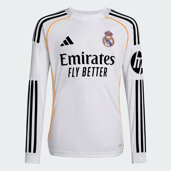 Maillot Domicile manches longues Real Madrid 25/26 Enfants white <span itemprop=