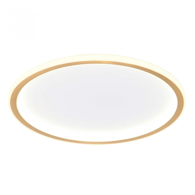 Plafonnier rond sophistiqué - ALESSIA Couleur doré / laiton <span itemprop=
