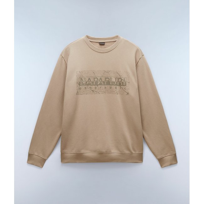 Albula Logo Print Sweatshirt in Cotton Mix with Crew Neck - NAPAPIJRI