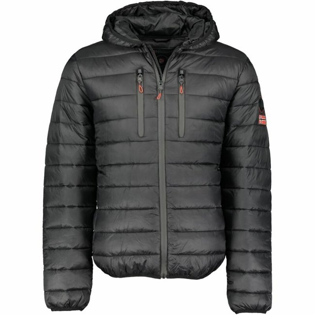 Куртка стеганая легкая однотонная Alaric черный GEOGRAPHICAL NORWAY