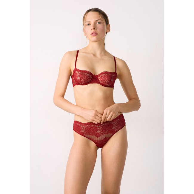Soutien-gorge n.9 - balconnet PRODIGIEUSE rouge <span itemprop=
