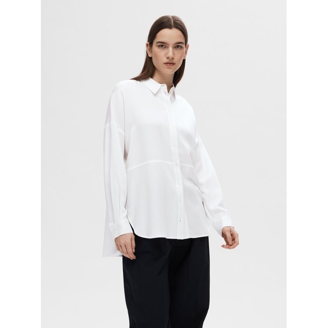 Chemise SELECTED FEMME snow white <span itemprop=