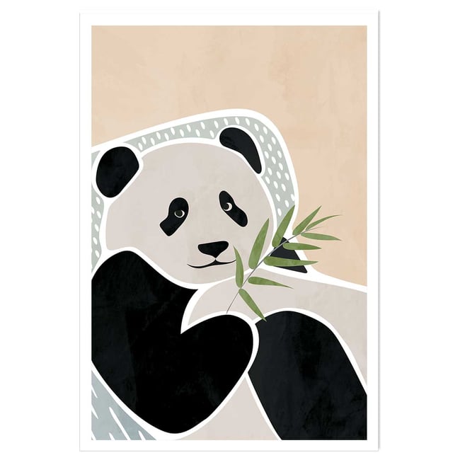 Affiche enfant panda - HEXOA