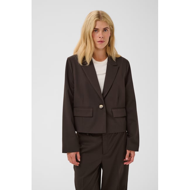 Blazer marron coffee bean <span itemprop=