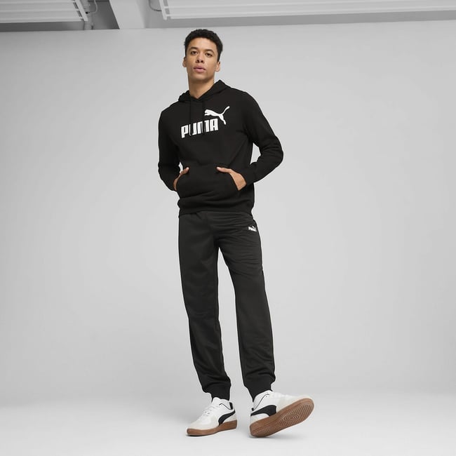 Sweat à capuche Essentiel gros logo noir <span itemprop=