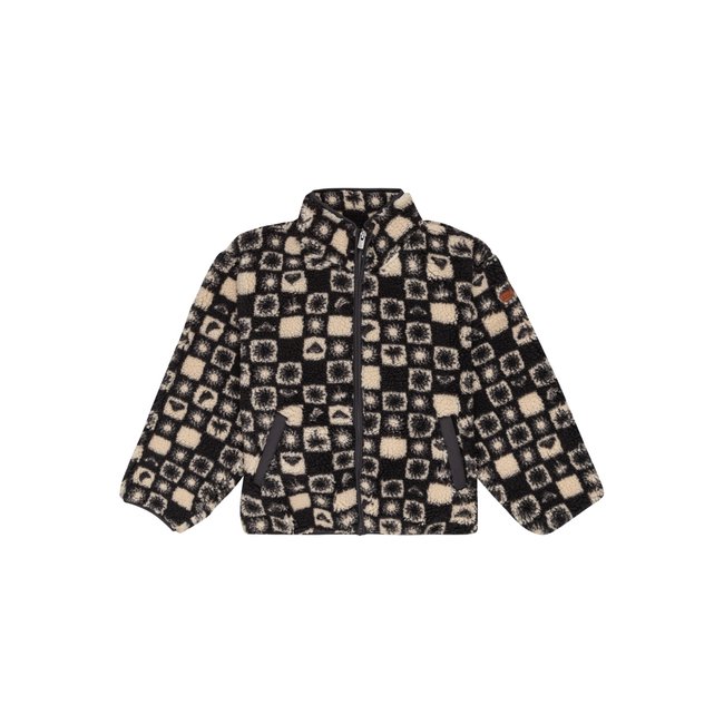 Veste polaire zippée LIKE ELECTRICITY. noir phantom sunsquare <span itemprop=
