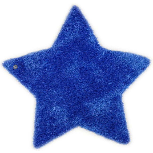 Tapis tufté main, Soft Etoile Couleur denim <span itemprop=