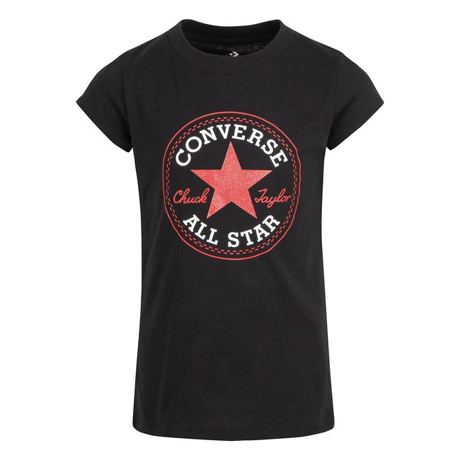 T-shirt a maniche corte nero CONVERSE