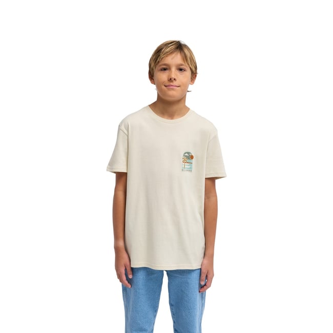 T shirt manches courtes SUNDOWN beige oatmeal <span itemprop=