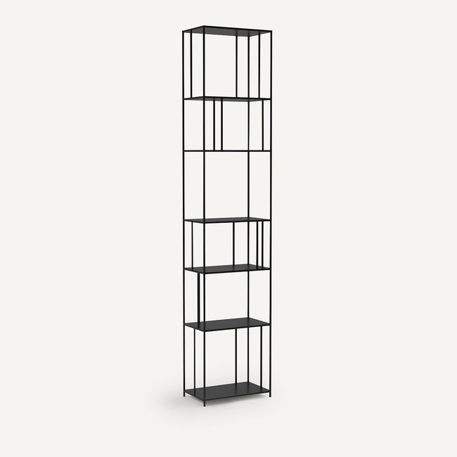 Parallel XL 240cm High Metal Bookcase, black, AM.PM
