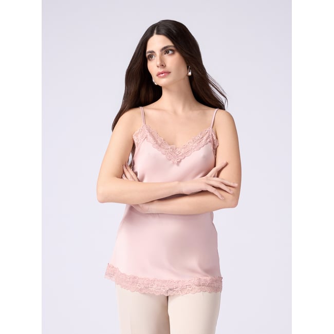 Top lingerie rose <span itemprop=