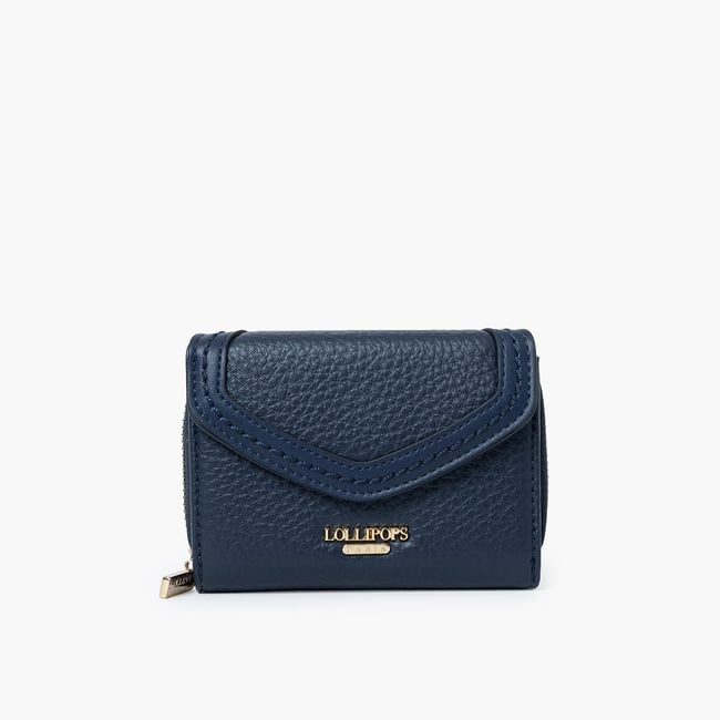 Portefeuille  Sham bleu marine <span itemprop=