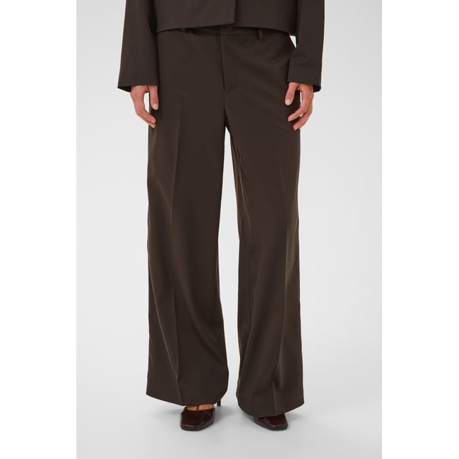 Pantalon casual marron coffee bean <span itemprop=