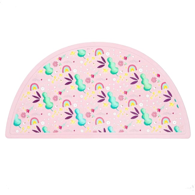 Set de table en silicone ANIMAUX rose <span itemprop=