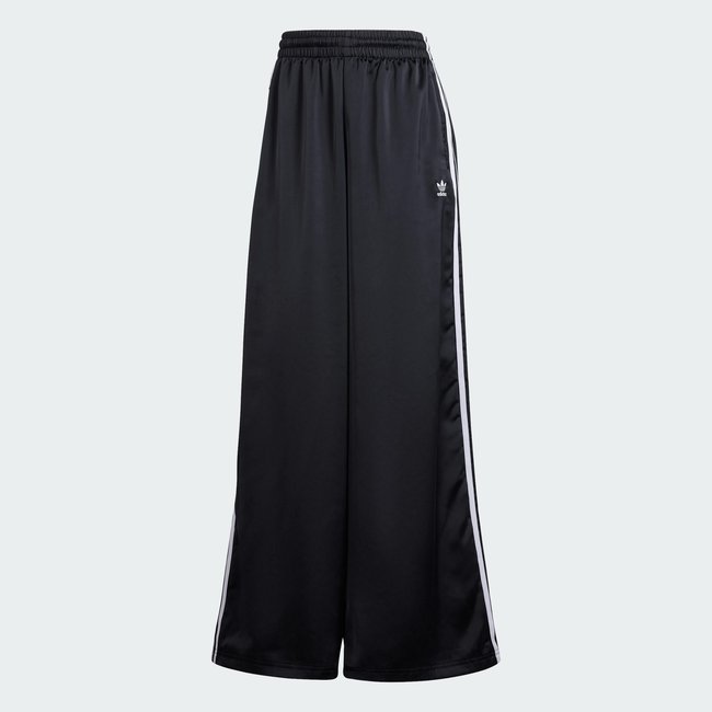 Pantalon de survêtement à jambes larges en satin Adicolor black <span itemprop=