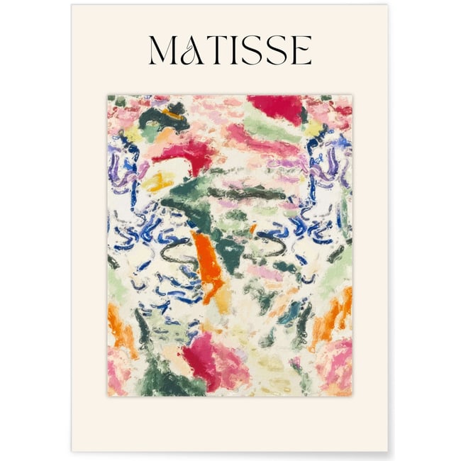 Affiche Matisse - Explosion de Couleurs Couleur blanc <span itemprop=