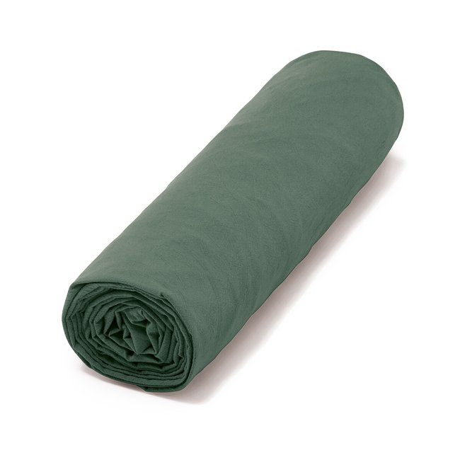 Ponlok 100% Organic Cotton Fitted Sheet, forest green, AM.PM