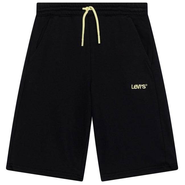 Short taille élastique noir <span itemprop=