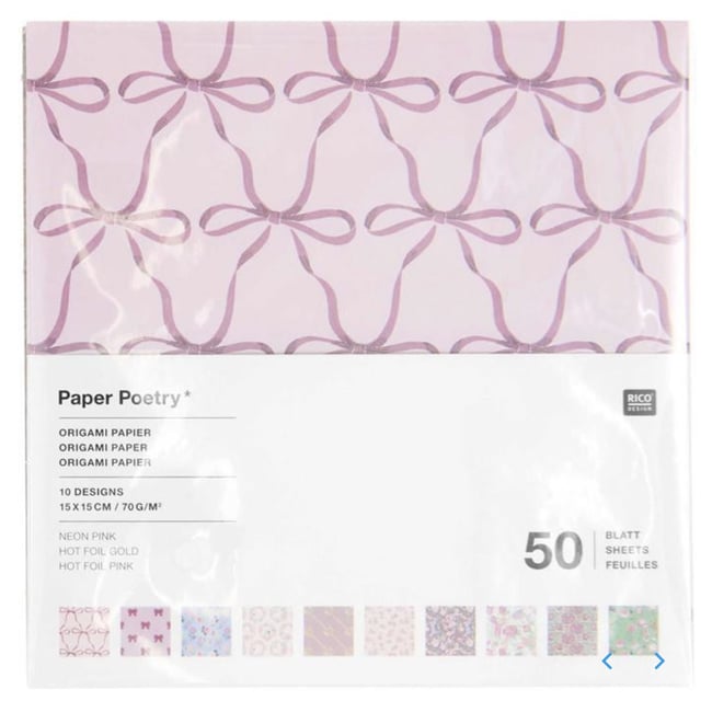 Papier origami - La vie en rose - RICO DESIGN